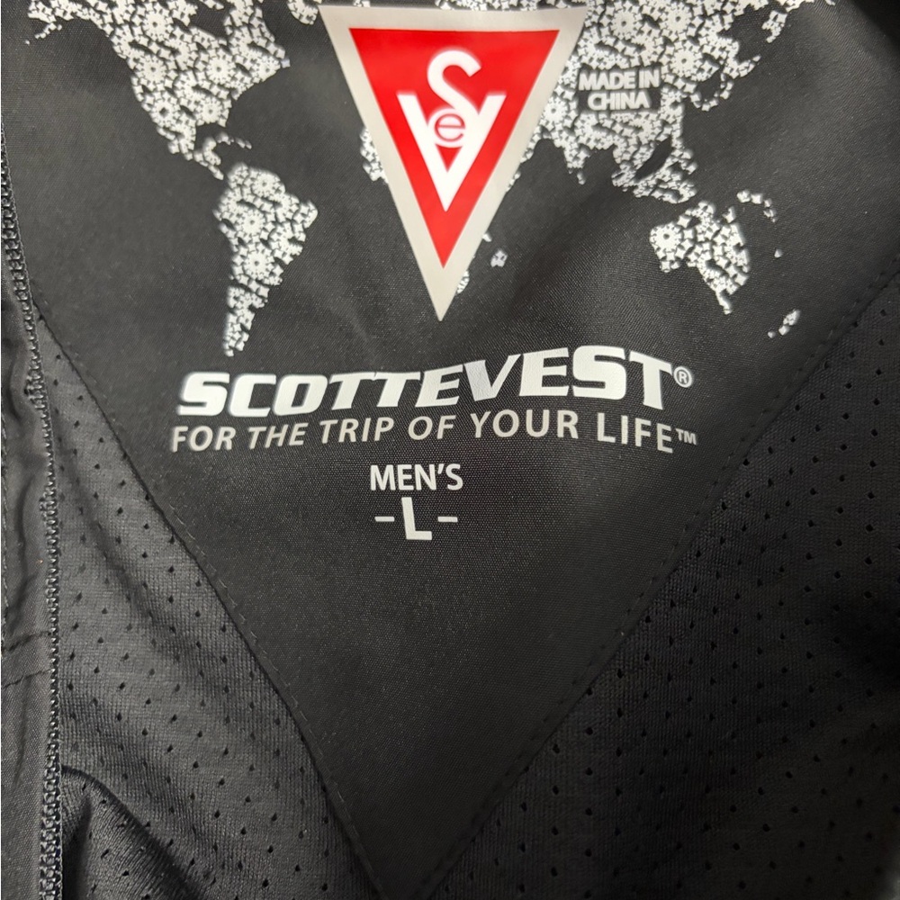 Scottevest Men’s Travel Vest Multi-Pocket Sleeveless Zip-Up Vest - Picture 4 of 6